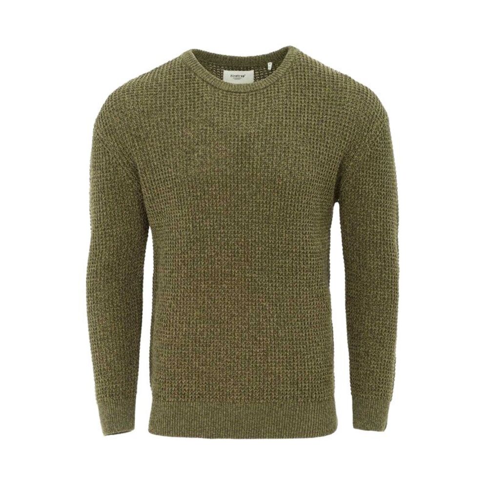 Firetrap Mens Classic Knitted Sweater / Khaki Green